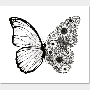 Butterfly Floral Wing - Nature and Gardening Posters and Art